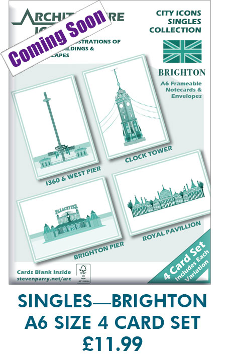 Brighton Singles 4 Card Set £11.99